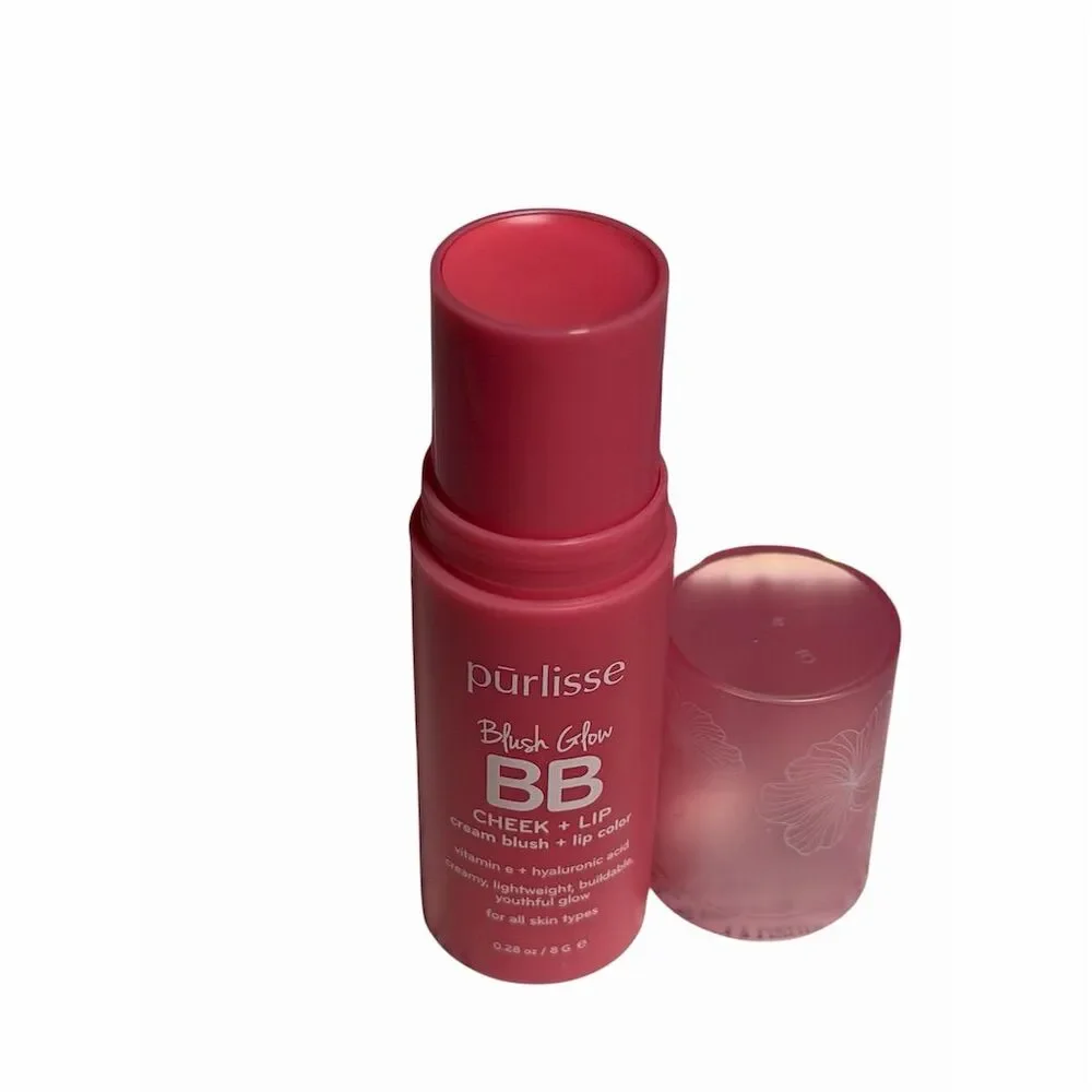 Purlisse Blush Glow BB Cheek & Lip Tint in Pink Crush 2-in-1 Cream